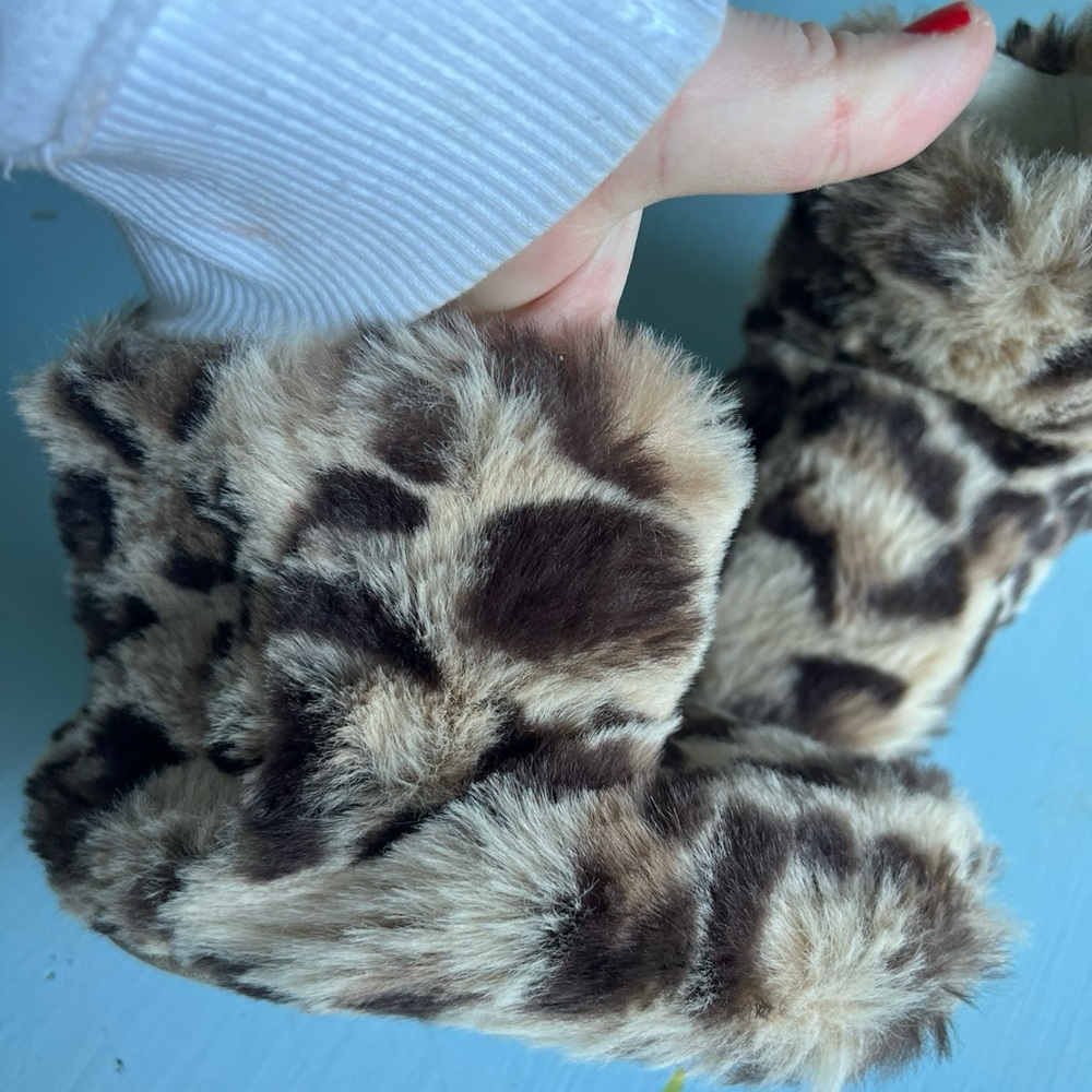 Target Faux fur cheetah boots
